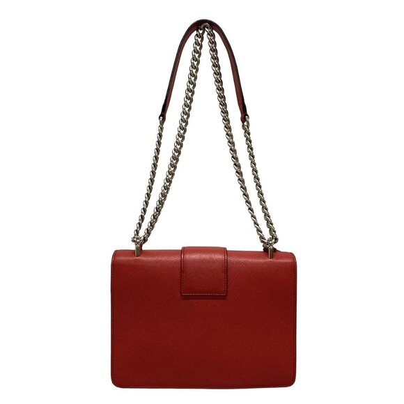 Auth PRADA - 1BD034 Red Leather Shoulder Bag - Picture 2 of 16